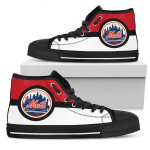 Bright Colours Open Sections Great Logo New York Mets High Top Shoes