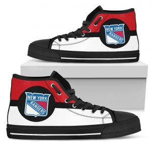 Bright Colours Open Sections Great Logo New York Rangers High Top Shoes