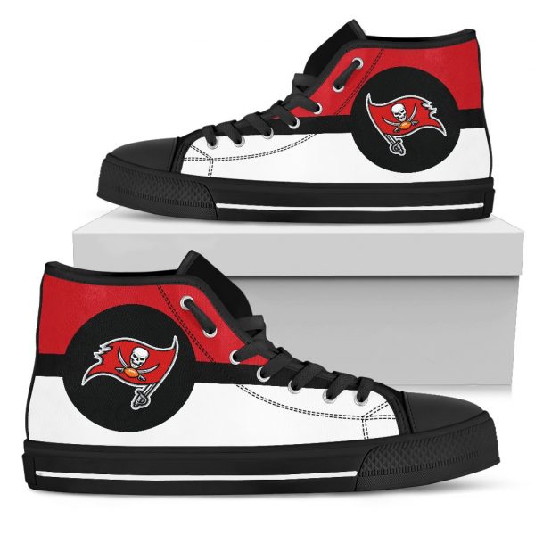 Bright Colours Open Sections Great Logo Tampa Bay Buccaneers High Top Shoes