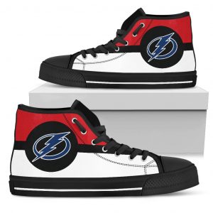 Bright Colours Open Sections Great Logo Tampa Bay Lightning High Top Shoes