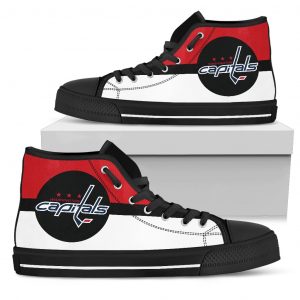 Bright Colours Open Sections Great Logo Washington Capitals High Top Shoes