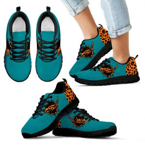Cheetah Pattern Fabulous Miami Dolphins Sneakers