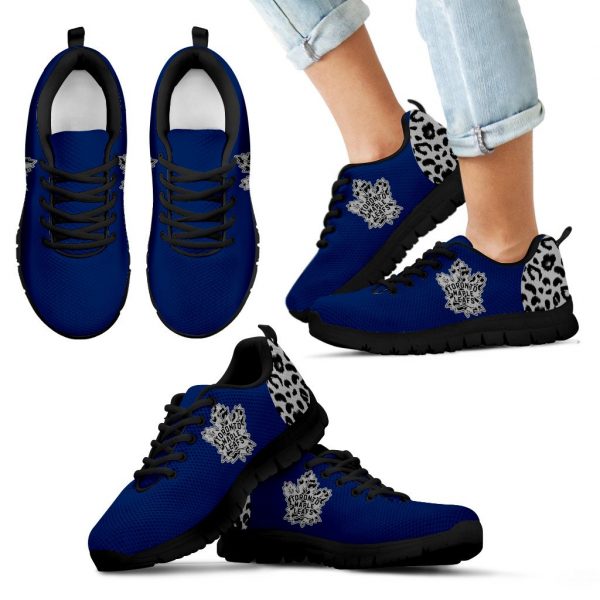 Cheetah Pattern Fabulous Toronto Maple Leafs Sneakers