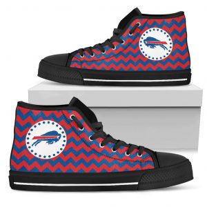 Chevron Broncos Buffalo Bills High Top Shoes