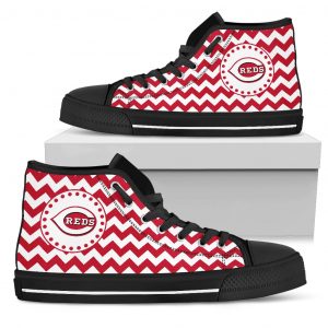 Chevron Broncos Cincinnati Reds High Top Shoes