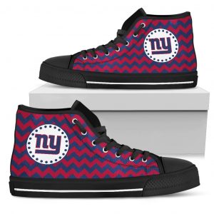 Chevron Broncos New York Giants High Top Shoes