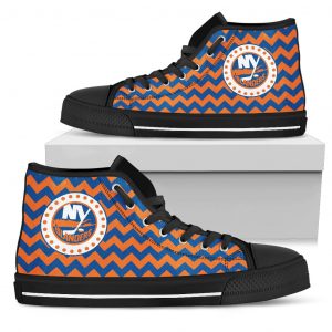 Chevron Broncos New York Islanders High Top Shoes