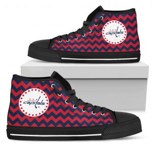 Chevron Broncos Washington Capitals High Top Shoes