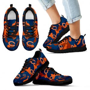 Chicago Bears Cotton Camouflage Fabric Military Solider Style Sneakers