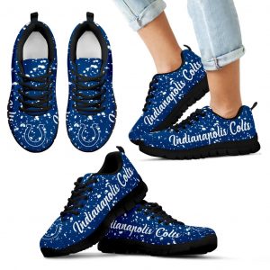 Christmas Snowing Incredible Pattern Indianapolis Colts Sneakers