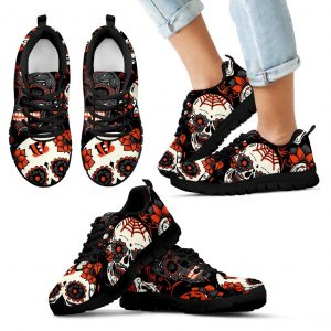 Cincinnati Bengals Colorful Sugar Skull Sneakers