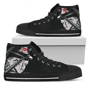 Cincinnati Reds Nightmare Freddy Colorful High Top Shoes