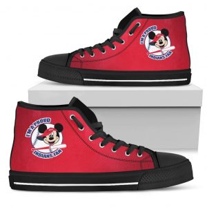 Cleveland Indians Fan Mickey Circle High Top Shoes