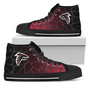 Colors Air Cushion Atlanta Falcons Gradient High Top Shoes