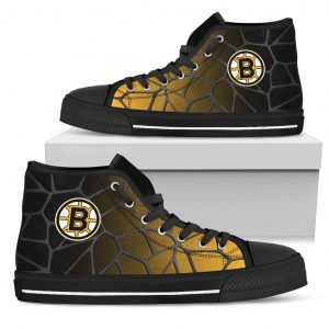 Colors Air Cushion Boston Bruins Gradient High Top Shoes