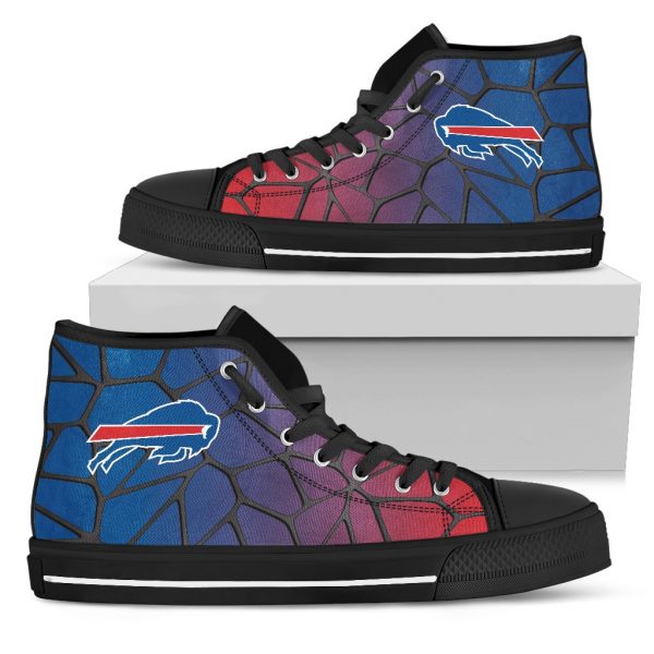 Colors Air Cushion Buffalo Bills Gradient High Top Shoes