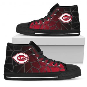 Colors Air Cushion Cincinnati Reds Gradient High Top Shoes