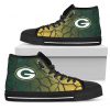 Colors Air Cushion Green Bay Packers Gradient High Top Shoes