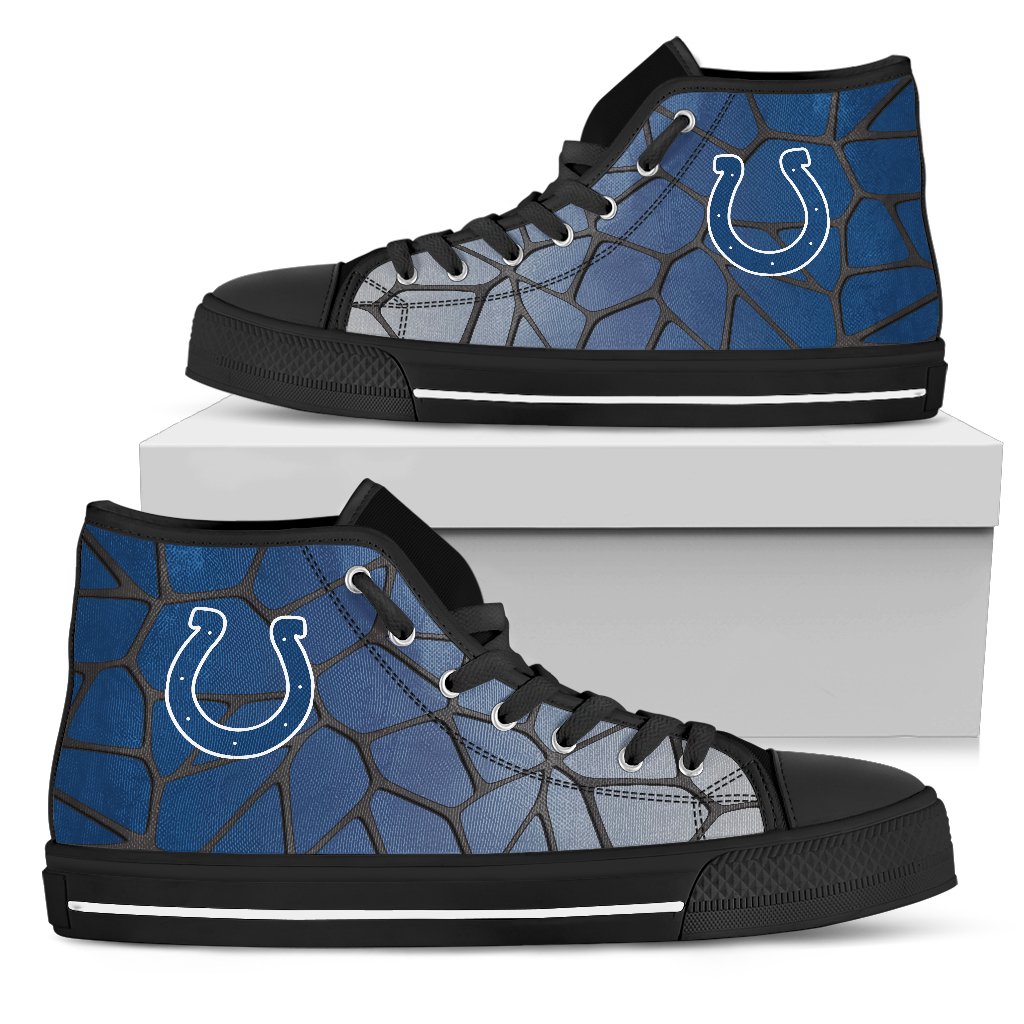 Colors Air Cushion Indianapolis Colts Gradient High Top Shoes Colors Air Cushion Indianapolis Colts Gradient High Top Shoes