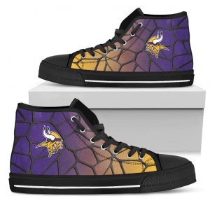 Colors Air Cushion Minnesota Vikings Gradient High Top Shoes