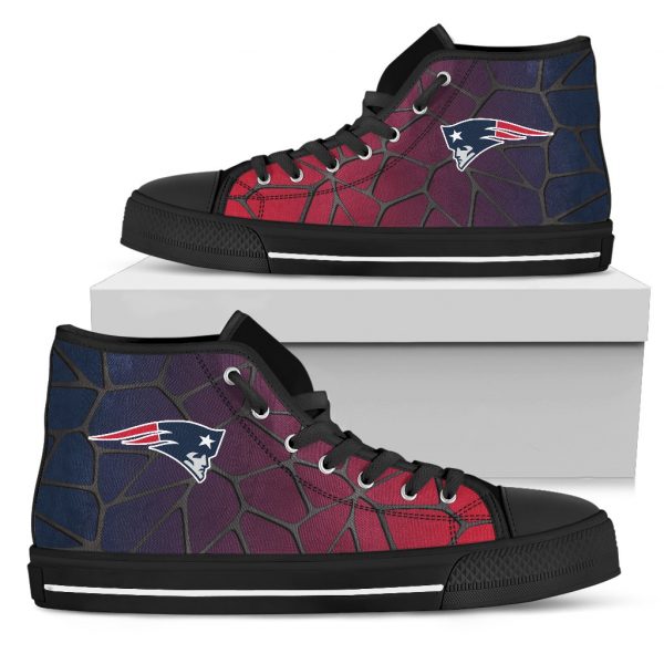 Colors Air Cushion New England Patriots Gradient High Top Shoes