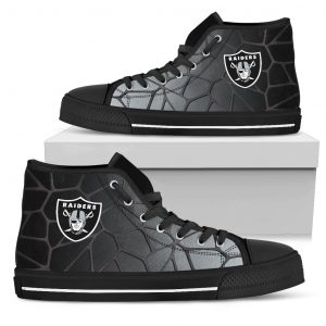 Colors Air Cushion Oakland Raiders Gradient High Top Shoes