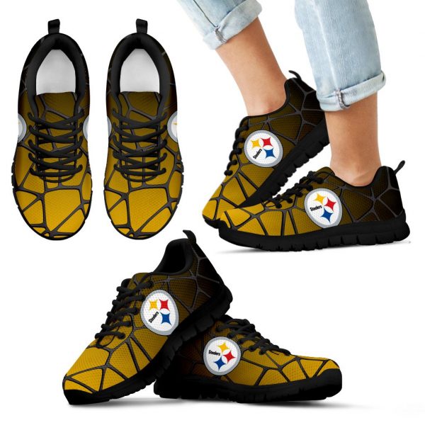 Colors Air Cushion Pittsburgh Steelers Gradient Sneakers
