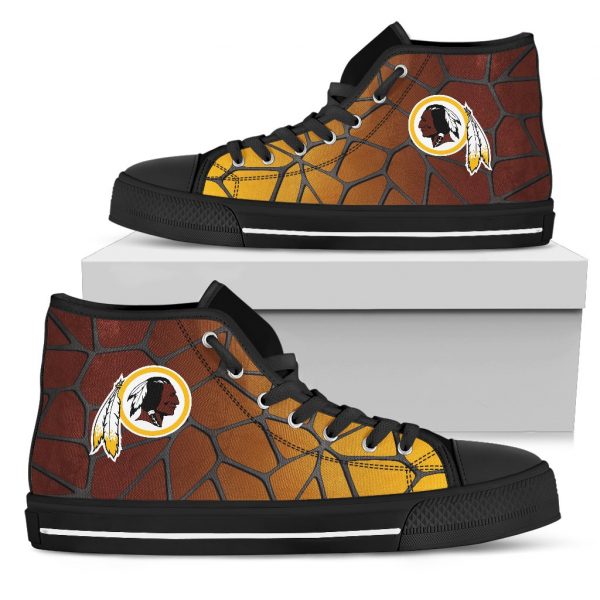 Colors Air Cushion Washington Redskins Gradient High Top Shoes