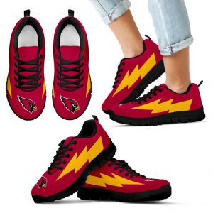 Cool Arizona Cardinals Sneakers Thunder Lightning Amazing Logo