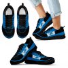 Cross Thread Seamless Beautiful Logo Detroit Lions Sneakers