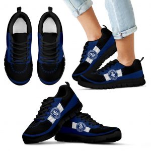 Cross Thread Seamless Beautiful Logo San Diego Padres Sneakers