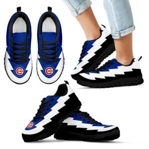 Custom Printed Chicago Cubs Sneakers Jagged Saws Creative Draw