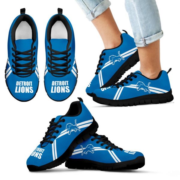 Detroit Lions Parallel Line Logo Sneakers