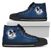 Detroit Tigers Fan Mickey Circle High Top Shoes