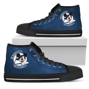 Detroit Tigers Fan Mickey Circle High Top Shoes