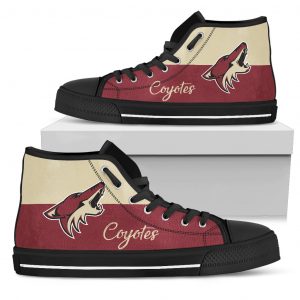 Divided Colours Stunning Logo Arizona Coyotes High Top Shoes