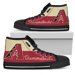 Divided Colours Stunning Logo Arizona Diamondbacks High Top Shoes