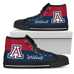 Divided Colours Stunning Logo Arizona Wildcats High Top Shoes