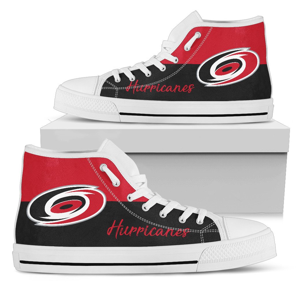 Divided-Colours-Stunning-Logo-Carolina-Hurricanes-High-Top-Shoes-1