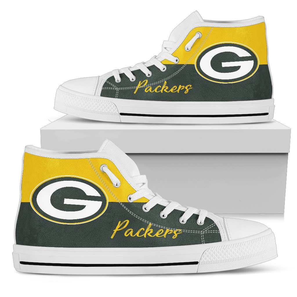 Divided-Colours-Stunning-Logo-Green-Bay-Packers-High-Top-Shoes-1