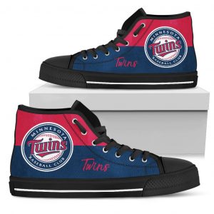Divided Colours Stunning Logo Minnesota Twins High Top Shoes
