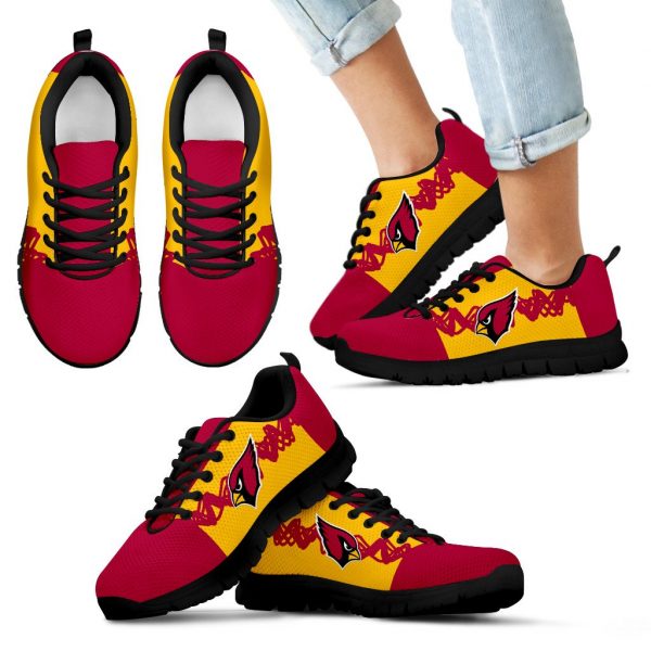 Doodle Line Amazing Arizona Cardinals Sneakers V1