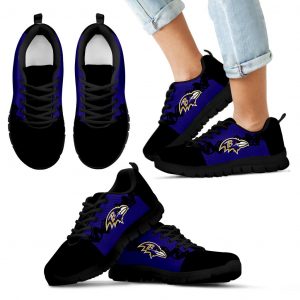 Doodle Line Amazing Baltimore Ravens Sneakers V2