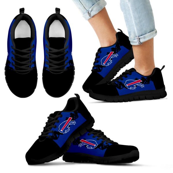 Doodle Line Amazing Buffalo Bills Sneakers V2