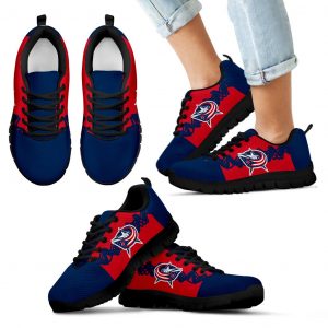 Doodle Line Amazing Columbus Blue Jackets Sneakers V1