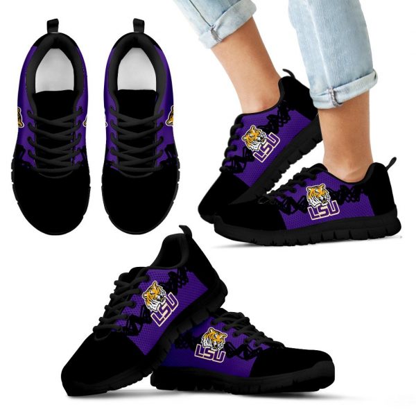 Doodle Line Amazing LSU Tigers Sneakers