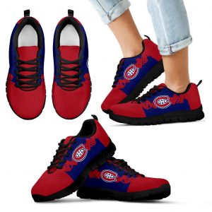 Doodle Line Amazing Montreal Canadiens Sneakers V1