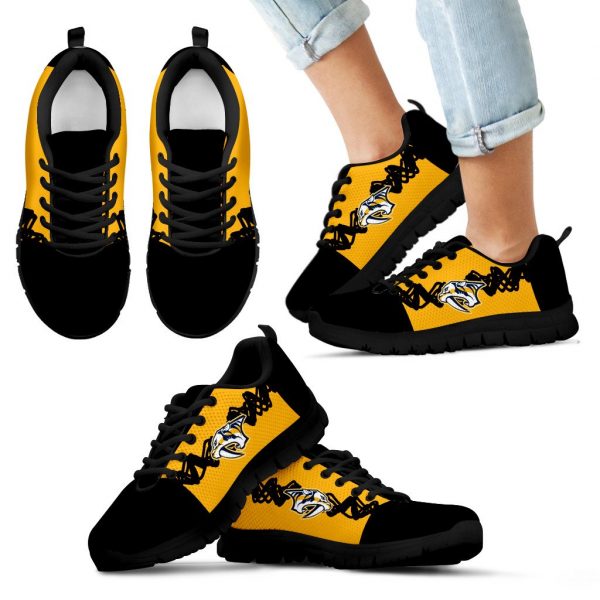 Doodle Line Amazing Nashville Predators Sneakers V2