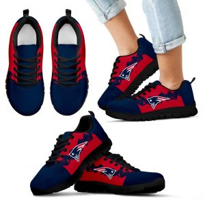 Doodle Line Amazing New England Patriots Sneakers V1