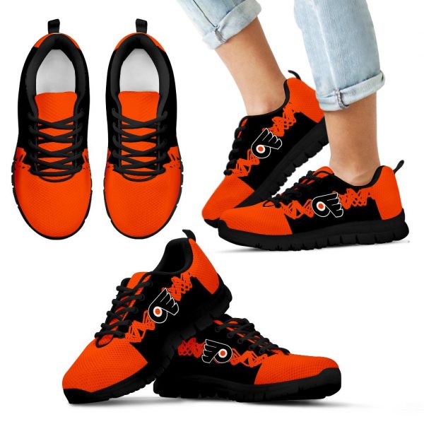 Doodle Line Amazing Philadelphia Flyers Sneakers V1